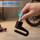 Press-to-Lock Anti-Theft Heavy-Duty Disc Brake Lock
