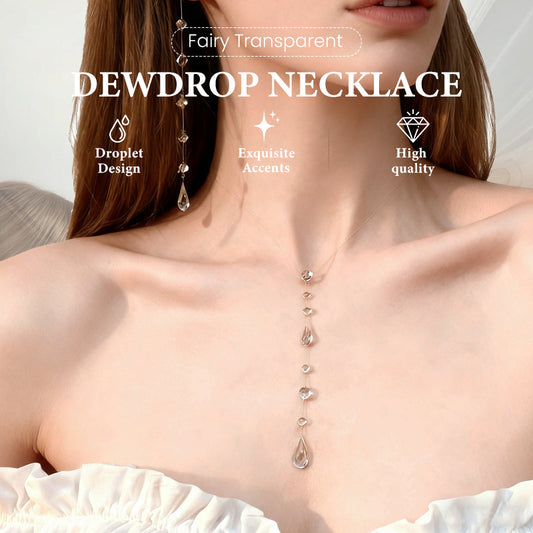 Fairy Transparent Dewdrop Necklace for Women