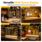 Rechargeable LED Light Up Acrylic Dry Erase Board Desktop Erasable Glowing Note Board with Stand for Message and Price Display