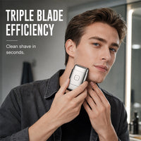 Men's Portable Electric Shaver with 3 Blades