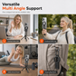Portable Carabiner Phone Mount and Magnetic Selfie Stick Tripod for Travel Photography