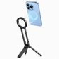 Portable Carabiner Phone Mount and Magnetic Selfie Stick Tripod for Travel Photography