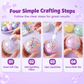 🧪DIY Squeeze Ball Making Kit – mix colorful clay & sparkling fillers, leak-proof slow-rising fun. No-mess craft for kids! 🎨✅