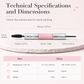 Double Ended Waterproof and Lash Primer for Lengthening Curling and Volumizing Smudge Proof Natural Eye Makeup