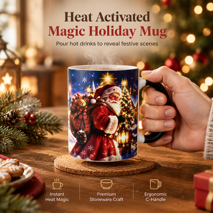 📢📢50% OFF !! ⏰ Christmas Santa Claus Heat-Activated Color-Changing Mug – Watch the Magic Appear with Hot Drinks 🎅✨