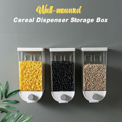 Wall-mounted Cereal Dispenser Storage Box