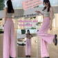 Lazy stlye pleated cool pants