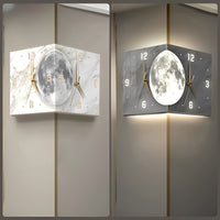 🔥The last day 40% OFF🔥Automatic Induction 3D Double-Sided Corner Wall Clock