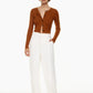 HIGH WAIST TAILORED WIDE LEG PANTS