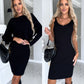 🎅🎄Christmas Early Sale 40% OFF🎄Knit Pullover Sweater and Cami Dress Set