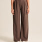 HIGH WAIST TAILORED WIDE LEG PANTS