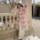 🎁Warm Winter Gift💃Women's Plaid Synthetic Wool Loose Fit Long Coat