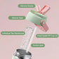 Stainless Steel Insulated Cooler Mug with Tea Silo Straw