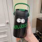 Stainless Steel Insulated Cooler Mug with Tea Silo Straw