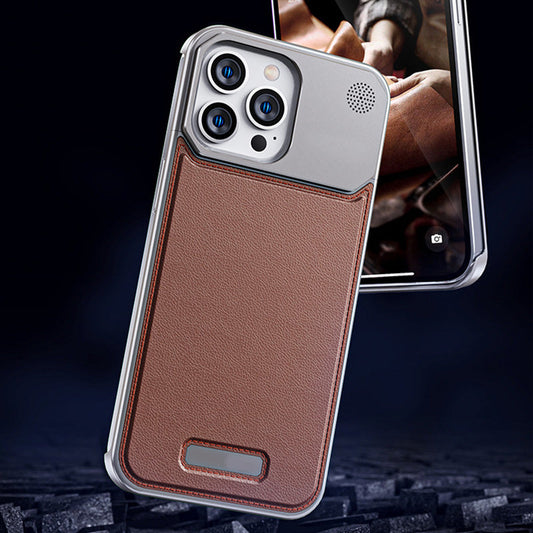 Texture Aluminum Alloy Borderless Protective Case For iPhone